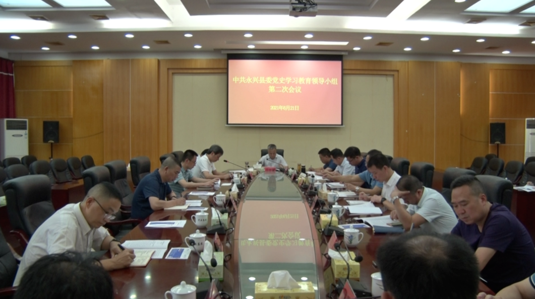 永兴县委党史学习教育领导小组第二次会议召开