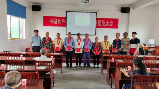高亭司镇颁发“光荣在党50年”纪念章