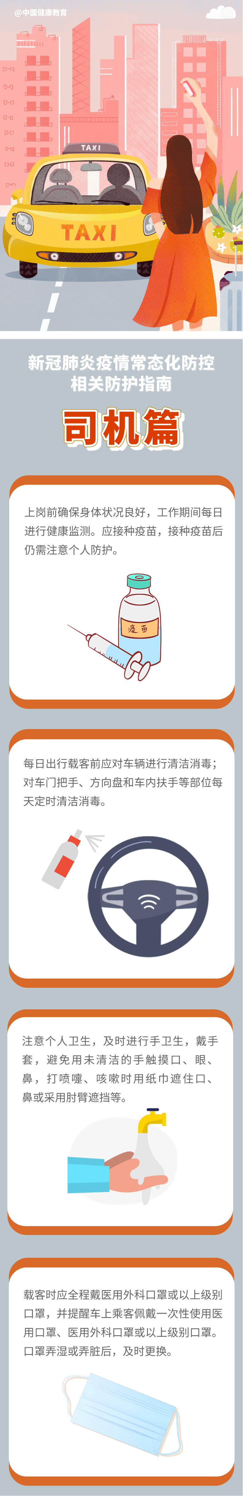 健康科普｜新冠肺炎疫情常态化防控防护指南之司机篇