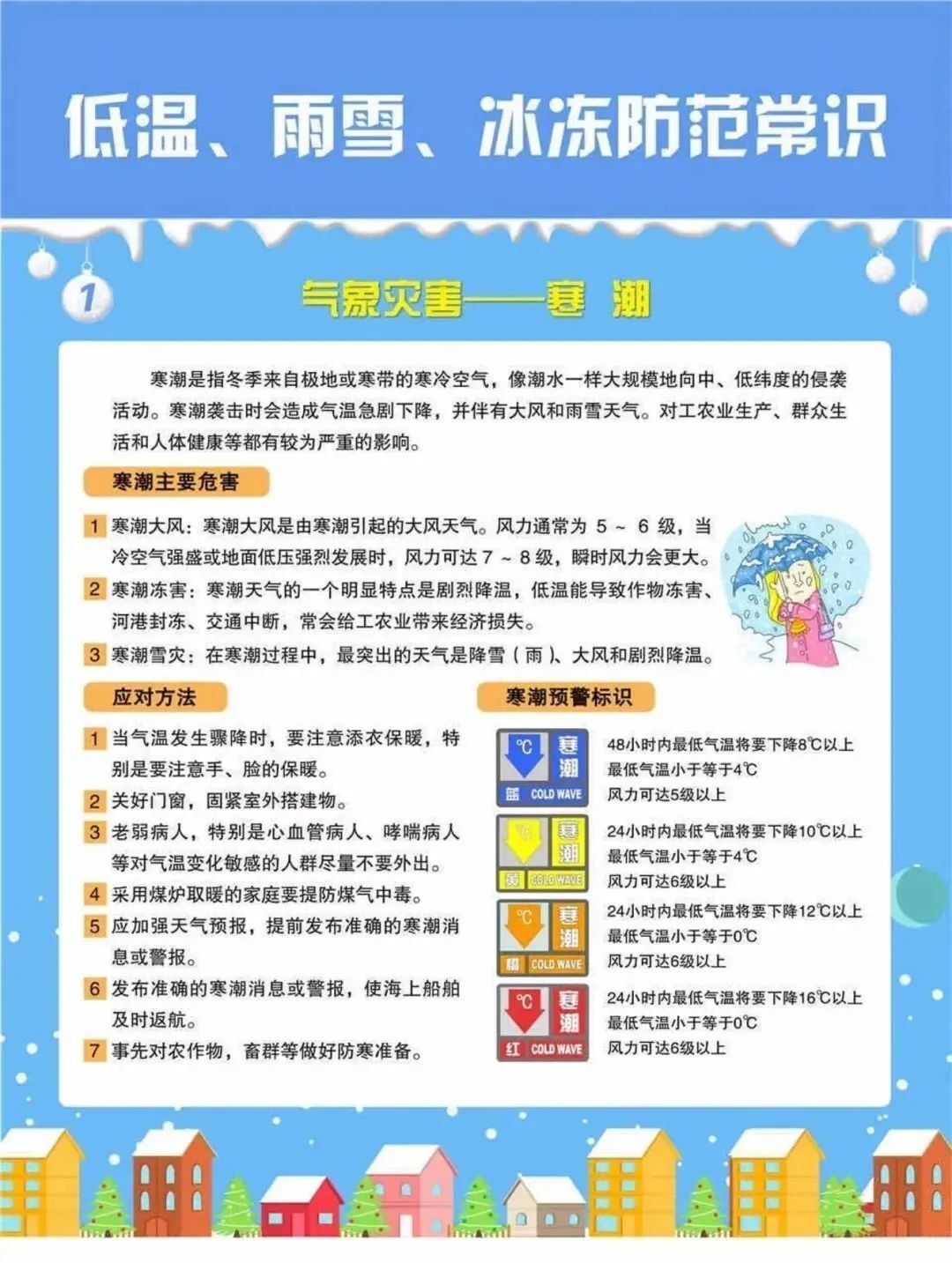 【安全小课堂】低温雨雪冰冻天气，这份安全防范常识请收好！
