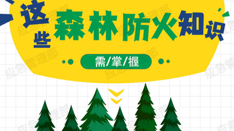 天干物燥，这些森林防火知识要掌握