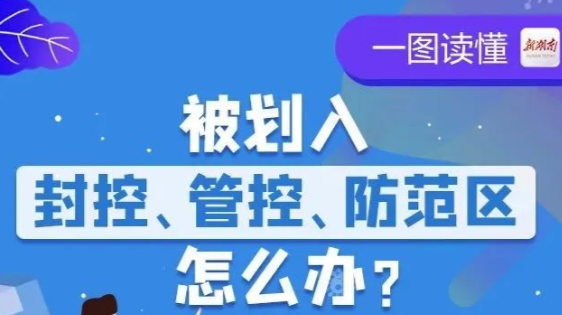【科普动起来】一图读懂｜被划入封控、管控、防范区怎么办？