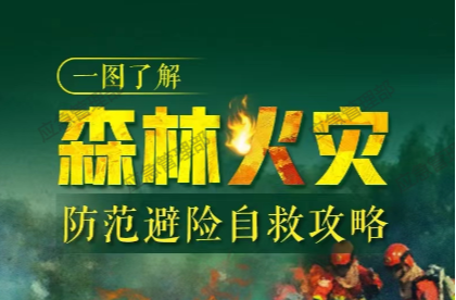 森林草原防火季 | 图说：一图了解森林火灾防范避险自救攻略