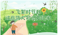 应急科普 | 图说：飞絮时节到，这些防火知识要记牢