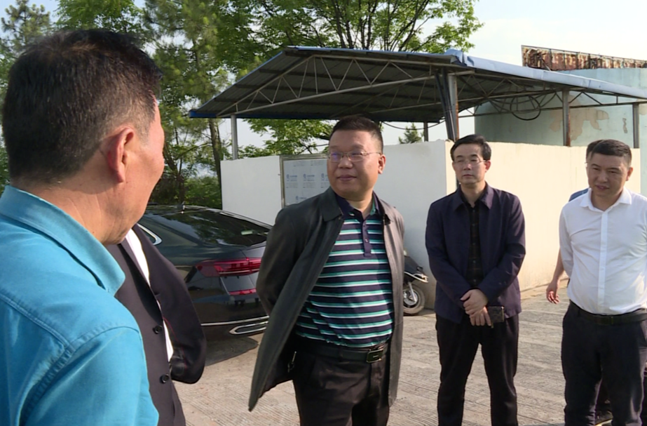 宾心华调研柑橘年会现场参观点筹备工作
