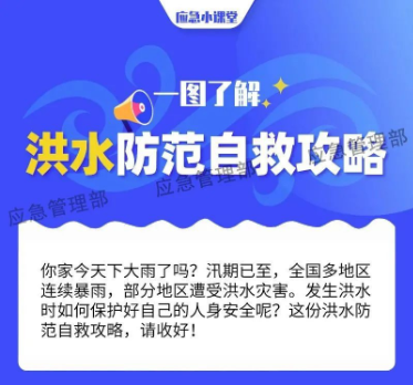 应急科普｜图说：洪水防范自救攻略