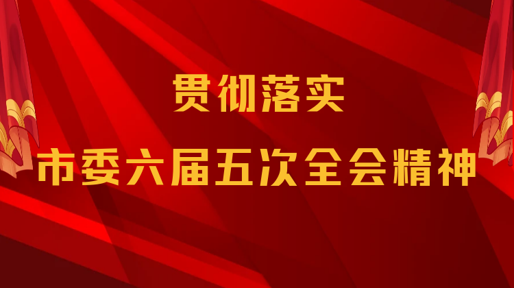 專欄|貫徹落實市委六屆五次全會精神