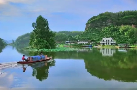 2023年航拍“我的美丽家乡”|湖南郴州永兴县：“山水洲村”便江村