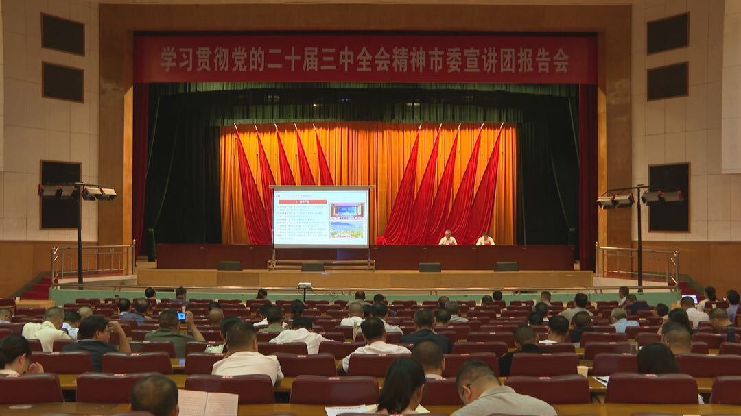 学习贯彻党的二十届三中全会精神市委宣讲团报告会在永兴县举行