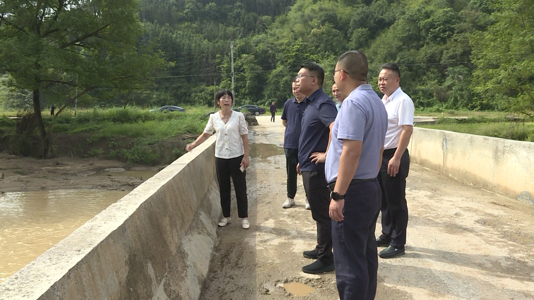 宾心华调研灾后重建工作