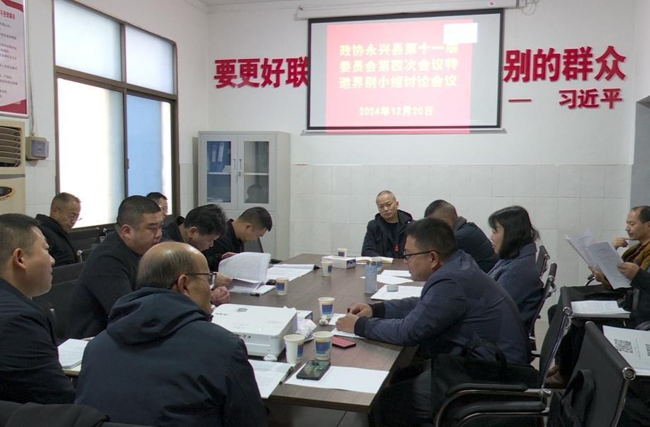 政协永兴县第十一届委员会第四次会议：政协委员分组讨论