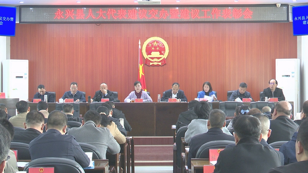 县人大常委会召开人大代表建议交办暨建议表彰会