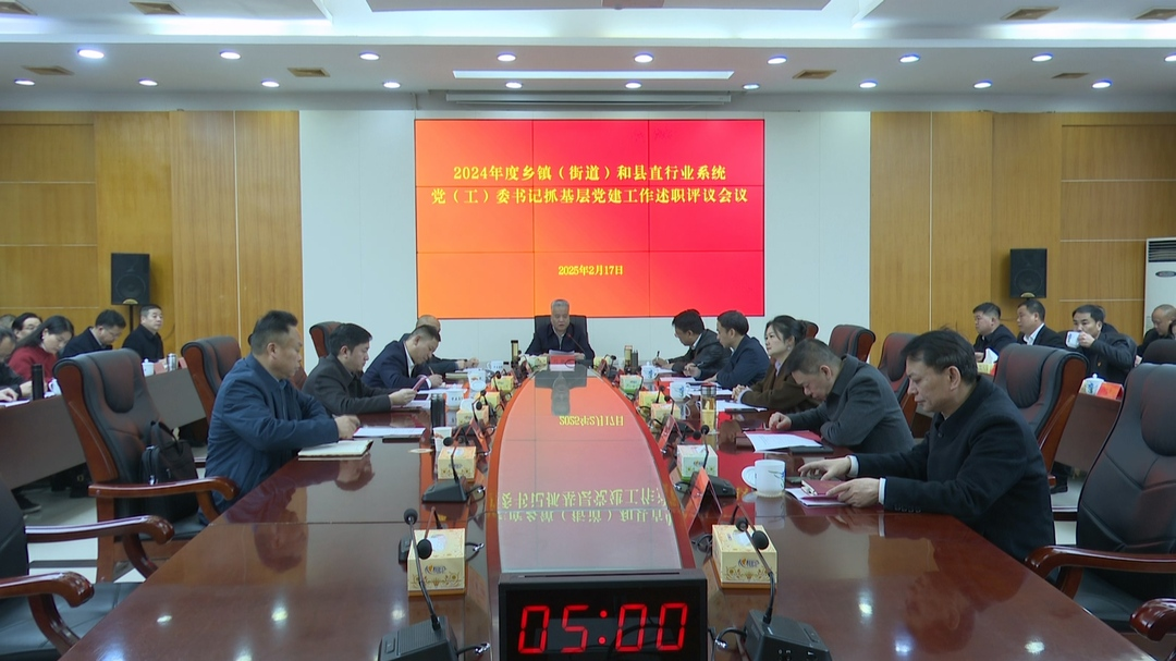 永兴县召开2024年度乡镇（街道）和县直行业系统党（工）委书记抓基层党建工作述职评议会议