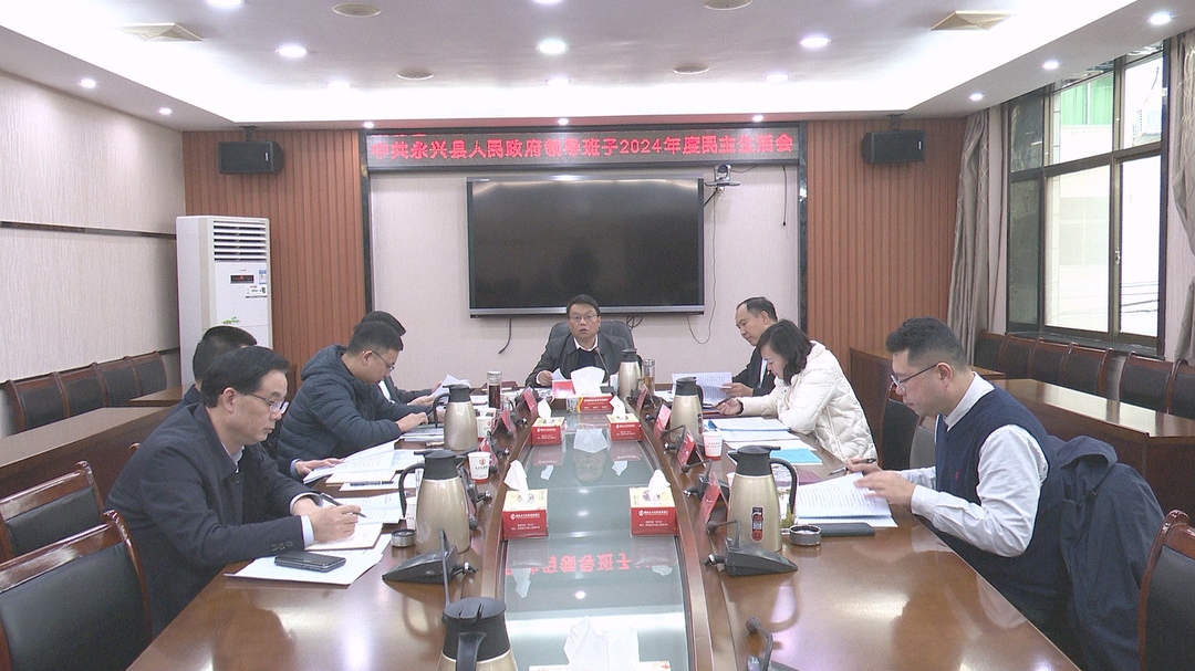 县政府领导班子召开2024年度民主生活会