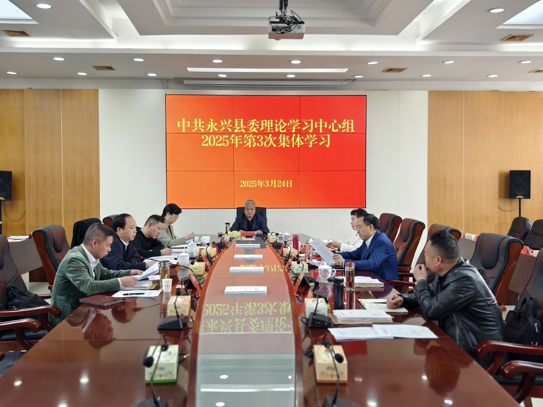 县委理论学习中心组开展2025年第3次集体学习