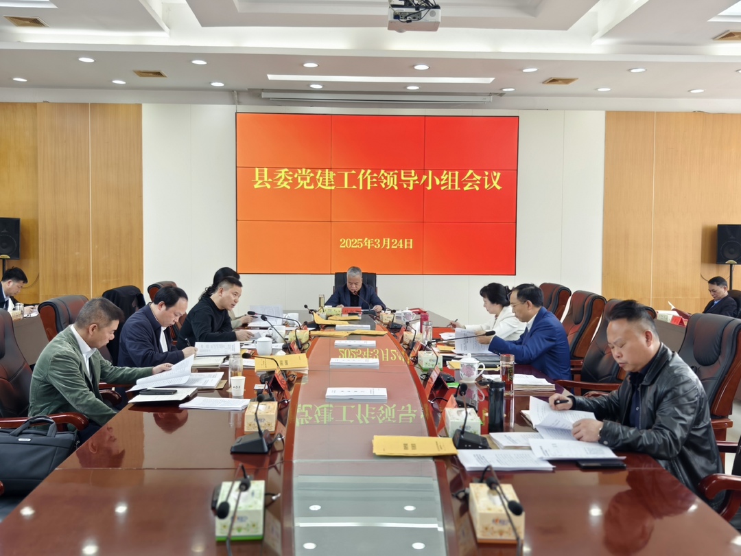 县委党的建设工作领导小组会议召开