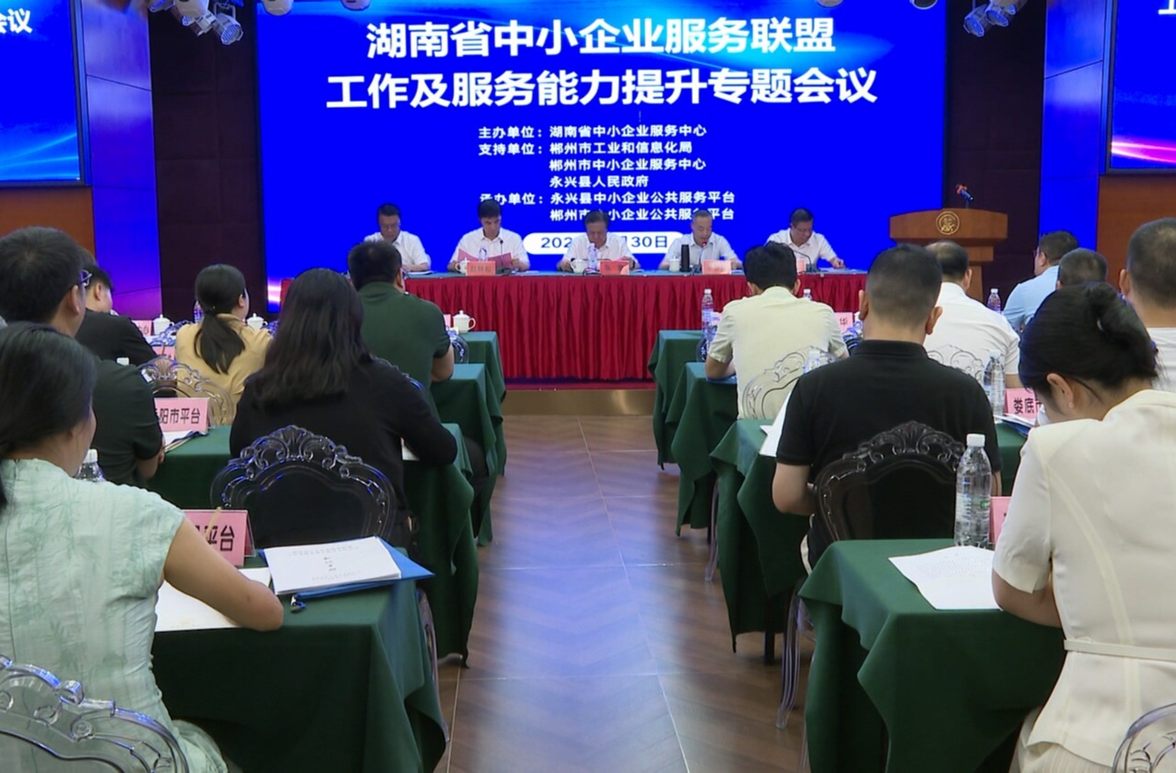 省中小企业服务联盟服务能力提升专题会议在永兴县举行
