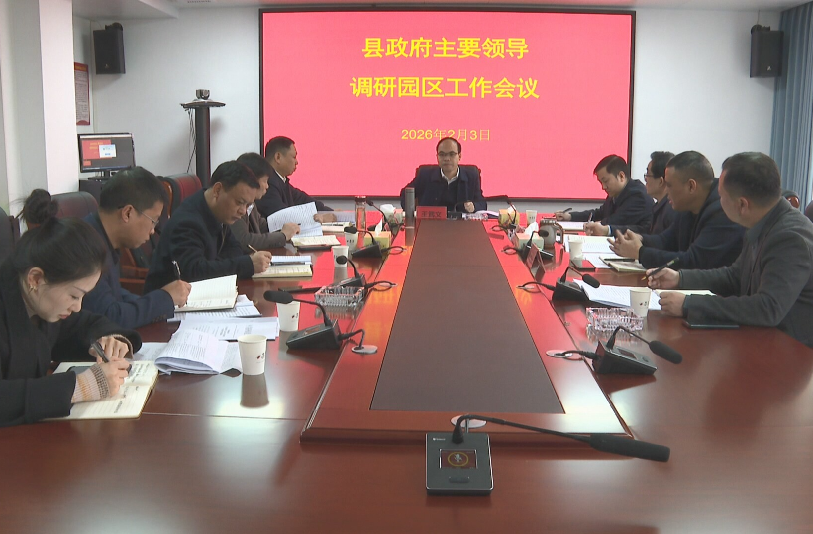 王武文调研园区工作