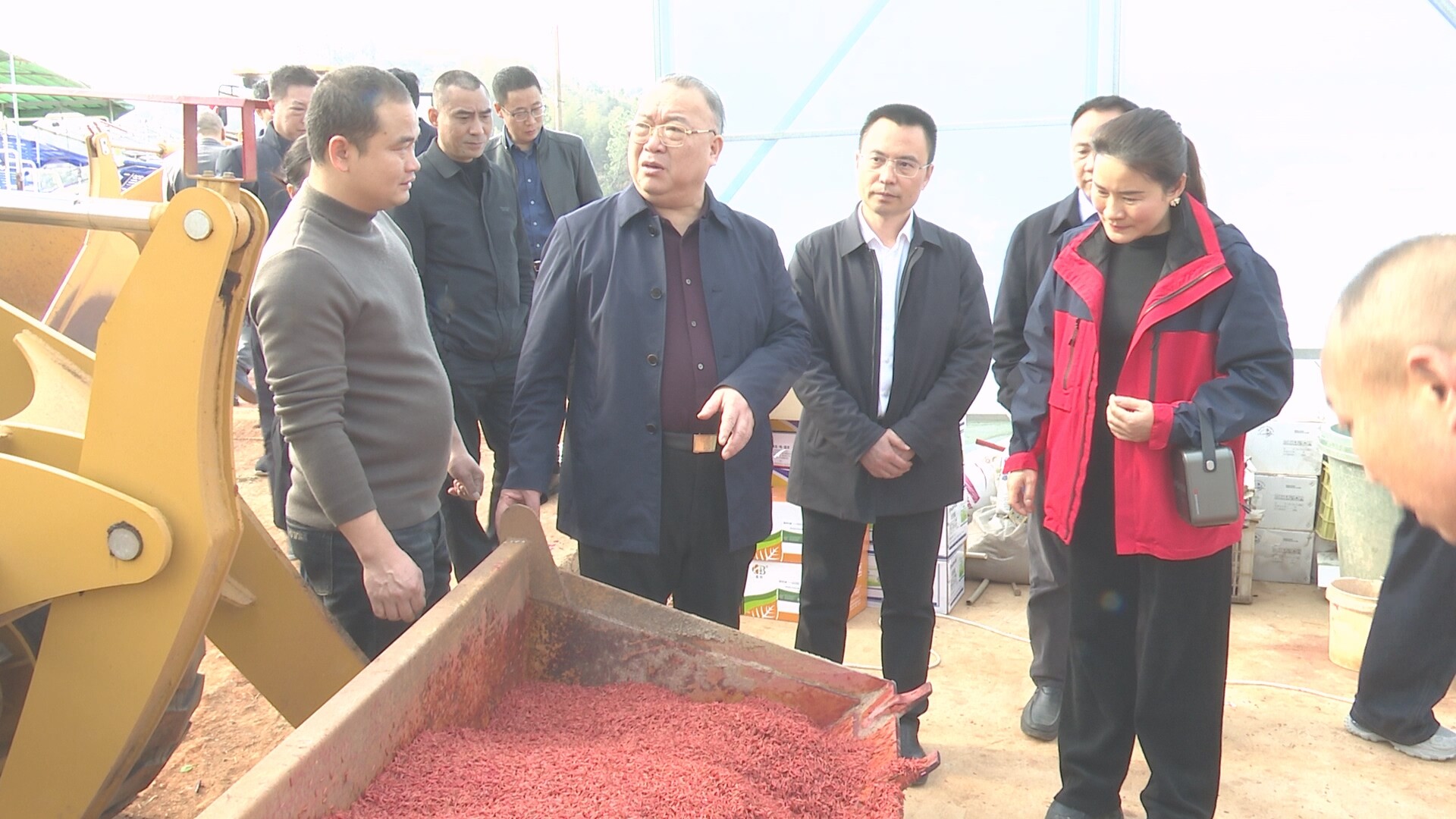 湖南省农机事务中心来永兴县调研农机化工作