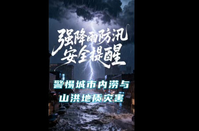 科普视频丨强降雨防汛安全提醒：警惕城市内涝与山洪地质灾害