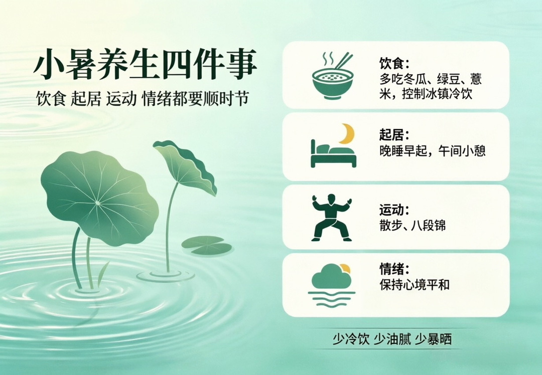 健康永兴｜小暑养生正当时 护心健脾度炎夏