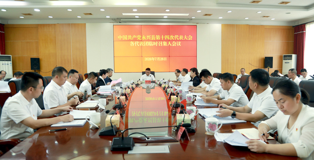 聚焦党代会|县第十四次党代会各代表团临时召集人会议召开