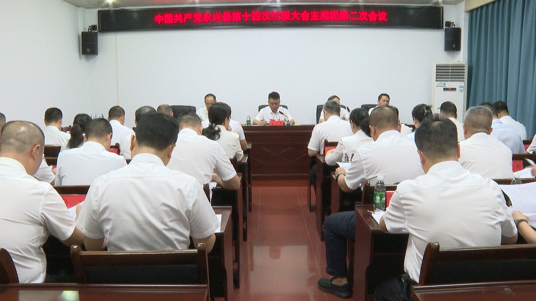 聚焦党代会|县第十四次党代会召开主席团第二次会议