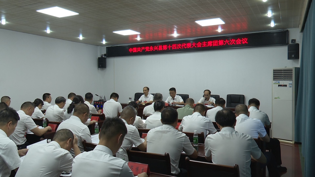 聚焦党代会|县第十四次党代会召开主席团第六次会议