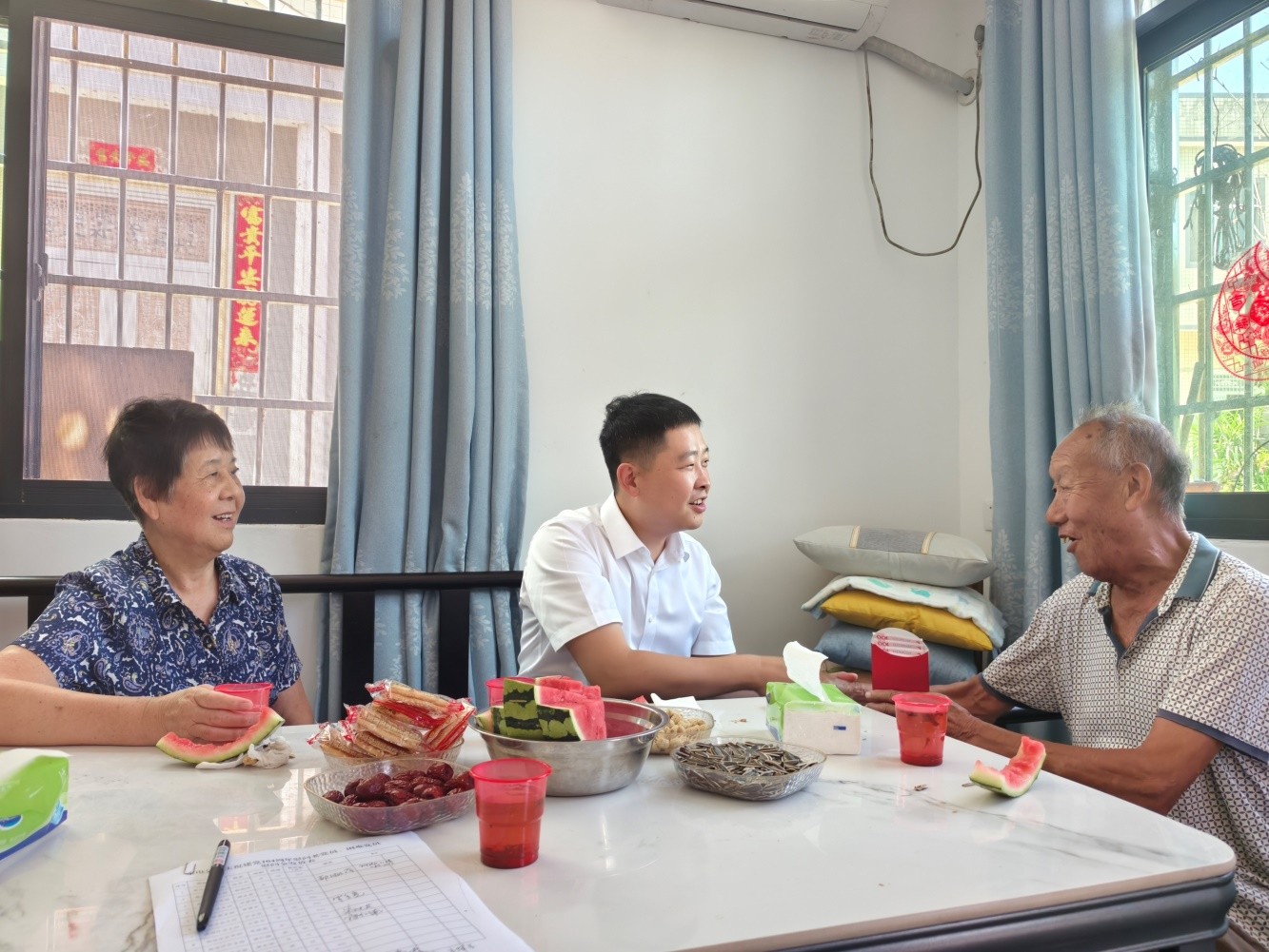永兴县水电公司开展走访慰问老党员、困难党员活动